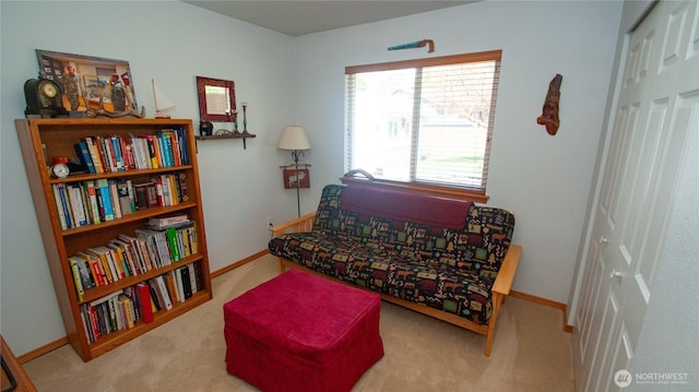 71 E N Bay Pl, Allyn, WA 98524 - sitting room featuring carpet flooring and baseboards