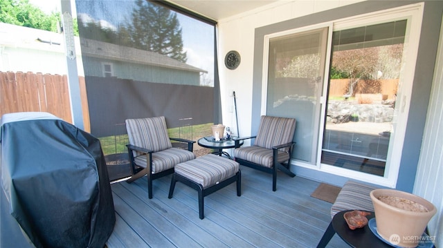 71 E N Bay Pl, Allyn, WA 98524 - wooden deck with area for grilling