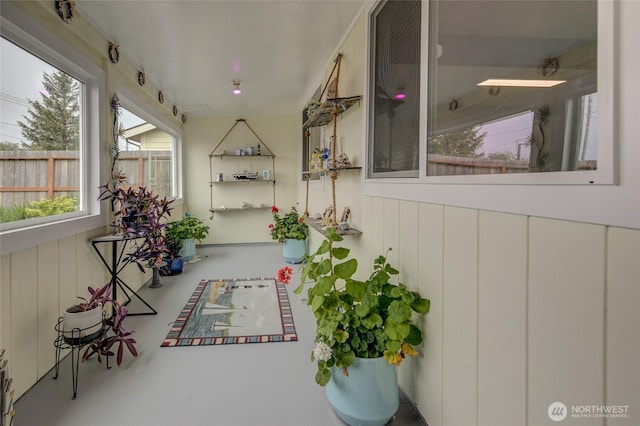 view of sunroom / solarium