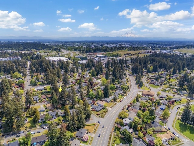 aerial view of property's location featuring nearby suburban area