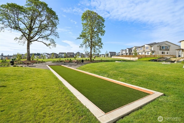 18009 NE 46th Ct, Vancouver, WA 98686 - view of community featuring a game area, a residential view, and a lawn