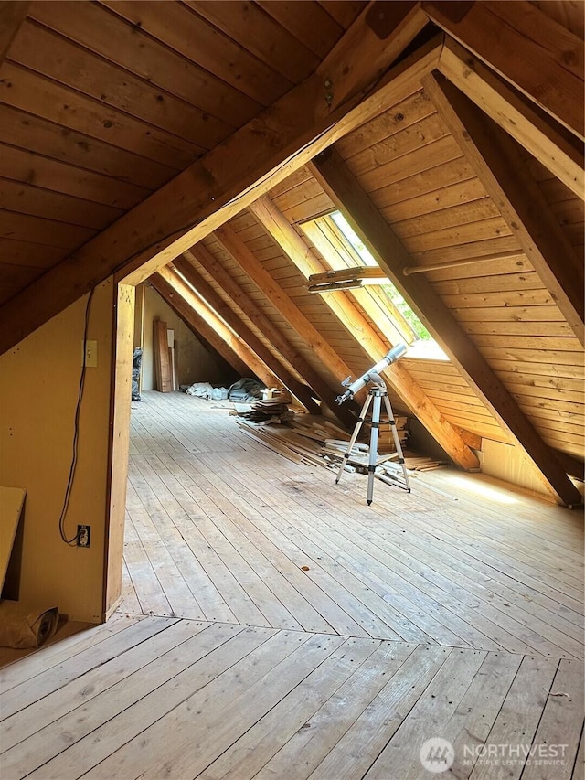 5790 NE Old Mill Rd NE, Bainbridge Island, WA 98110 - attic with a skylight