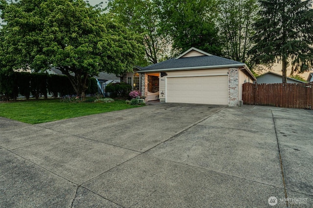 231 Valley Way, Woodland, WA 98674 - garage with concrete driveway
