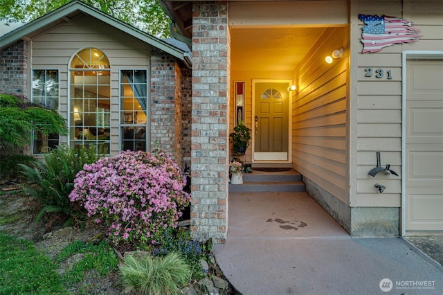 231 Valley Way, Woodland, WA 98674 - doorway to property featuring a garage