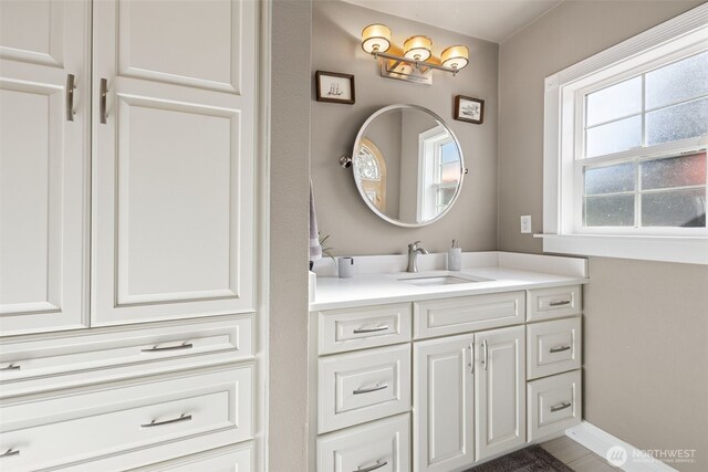 bathroom featuring vanity
