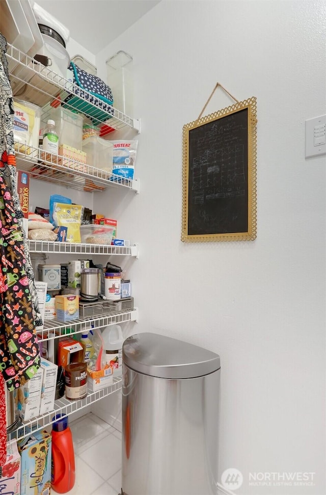view of pantry