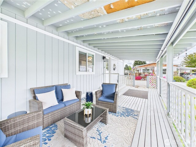212 Old Owen Rd Unit 43, Sultan, WA 98294 - deck featuring an outdoor living space