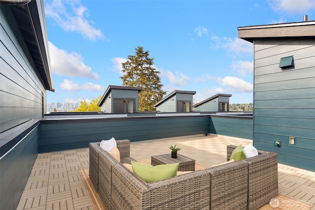 view of patio / terrace featuring a balcony
