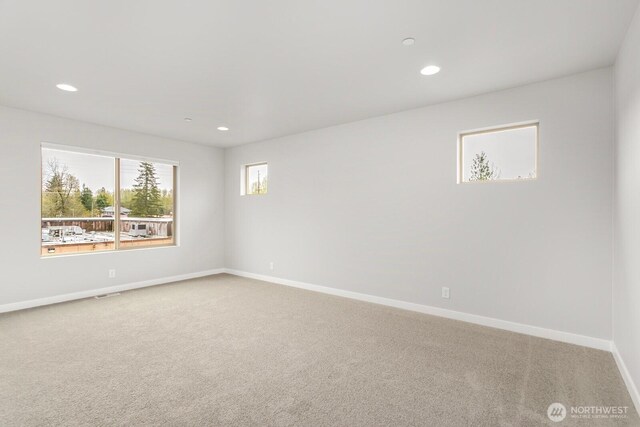 13302 SE 238th Pl Unit 7, Kent, WA 98042 - unfurnished room featuring carpet flooring, baseboards, and recessed lighting