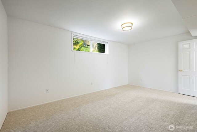 view of carpeted empty room