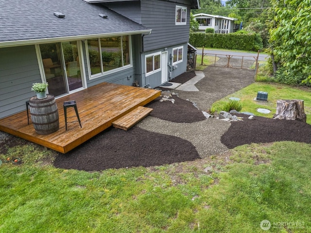 436 SE Maple Dr, North Bend, WA 98045 - exterior space featuring a wooden deck