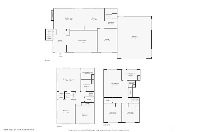 436 SE Maple Dr, North Bend, WA 98045 - room layout