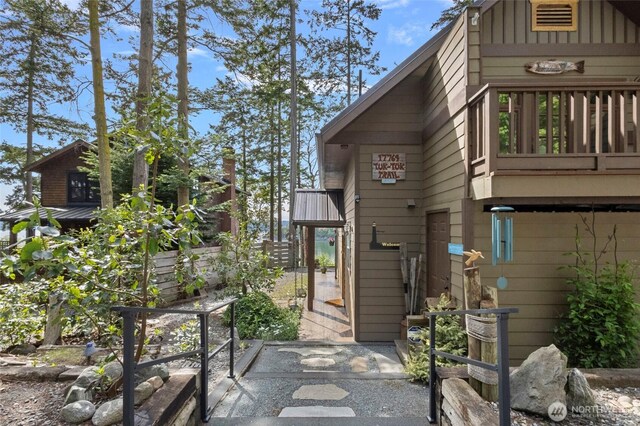 view of back of property