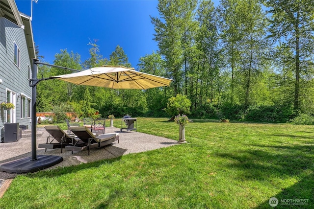 20121 3rd Ave NW, Arlington, WA 98223 - view of grassy yard with a patio