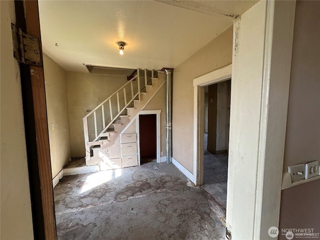 entrance foyer with stairs