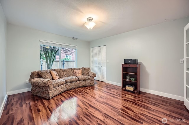 19702 99th Ct E, Bonney Lake, WA 98391 - living area with wood finished floors and baseboards
