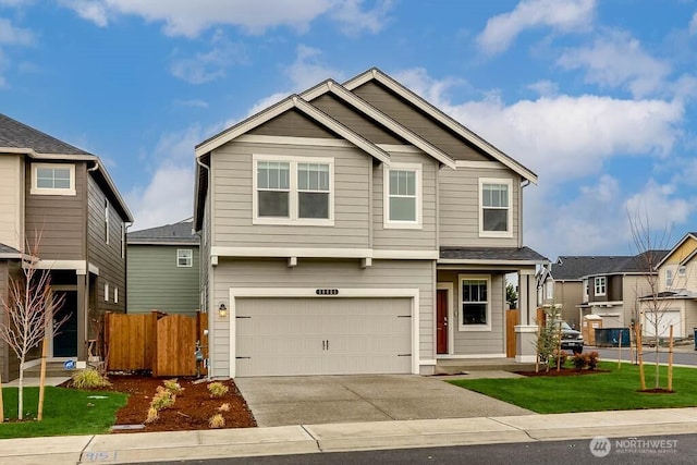 3920 23rd Ave NE Unit 37, Olympia, WA 98506 - craftsman-style home featuring concrete driveway, an attached garage, and fence