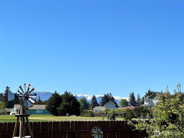 view of fenced backyard