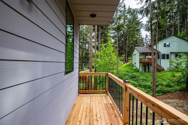 22513 Clearland Ln SE, Yelm, WA 98597 - view of wooden terrace