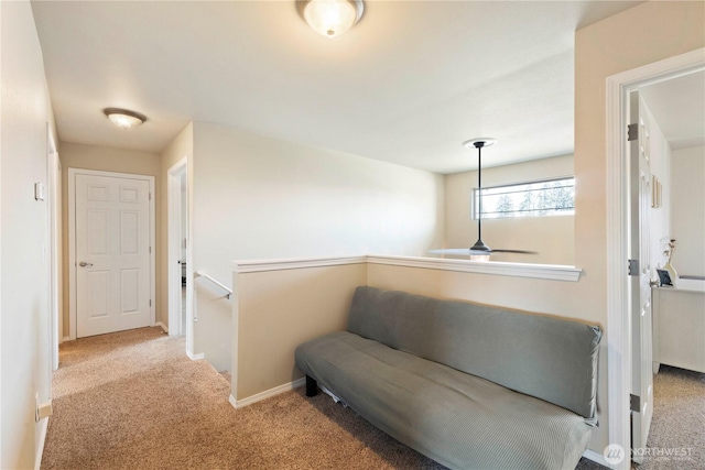 19424 E 26th Avenue Ct E, Spanaway, WA 98387 - hallway featuring carpet flooring, an upstairs landing, and baseboards