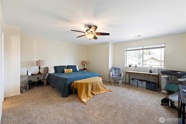 19424 E 26th Avenue Ct E, Spanaway, WA 98387 - bedroom featuring carpet floors, ceiling fan, and baseboards