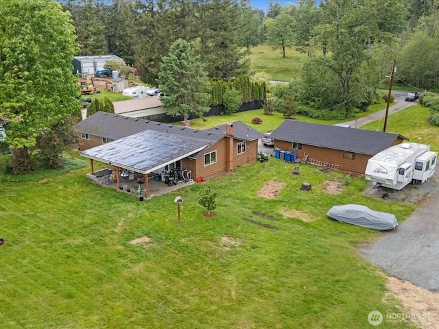 aerial view of property and surrounding area