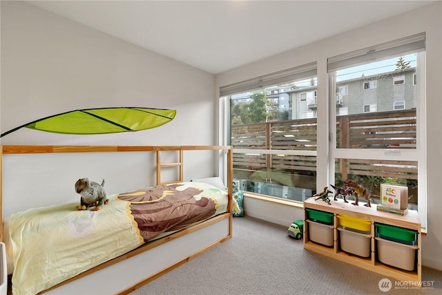 2273 14th Ave W, Seattle, WA 98119 - bedroom with carpet floors and vaulted ceiling
