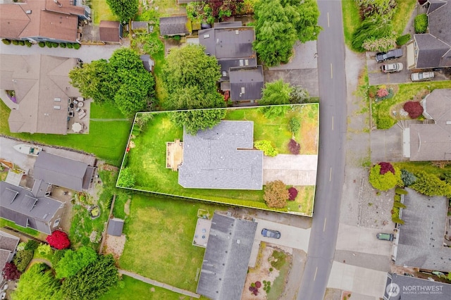 8070 Kispiox Rd, Blaine, WA 98230 - aerial perspective of suburban area with property parcel outlined
