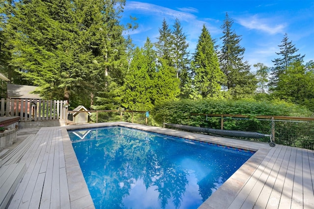 9591 W 34th Cres, Blaine, WA 98230 - view of swimming pool with a deck
