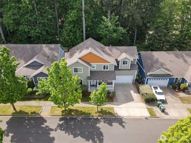 aerial view of property and surrounding area