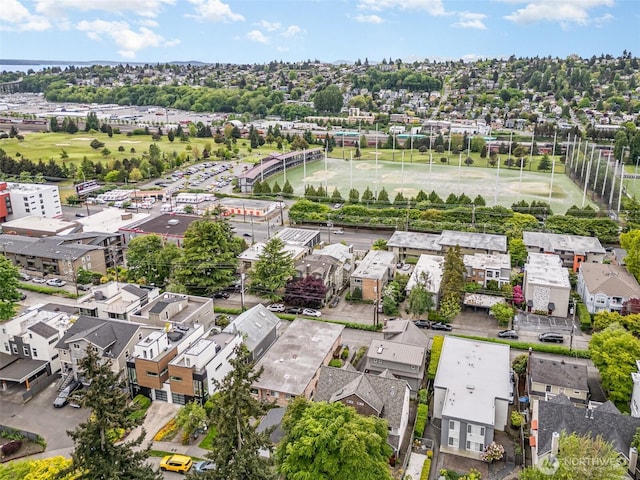 aerial perspective of suburban area
