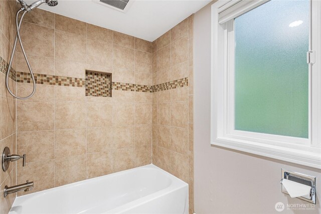 21016 NE 33rd Pl, Sammamish, WA 98074 - bathroom featuring shower / tub combination and healthy amount of natural light