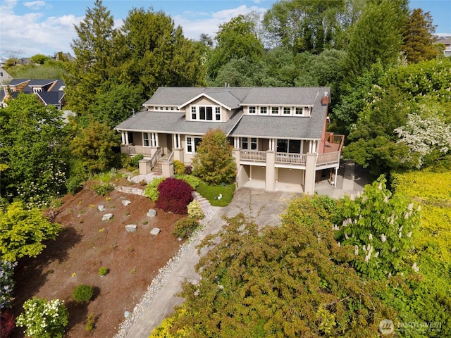 1533 S Sunset Dr, Tacoma, WA 98465 - view of front of house with concrete driveway