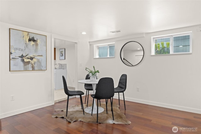 3112 13th Ave S, Seattle, WA 98144 - dining space with wood finished floors and baseboards