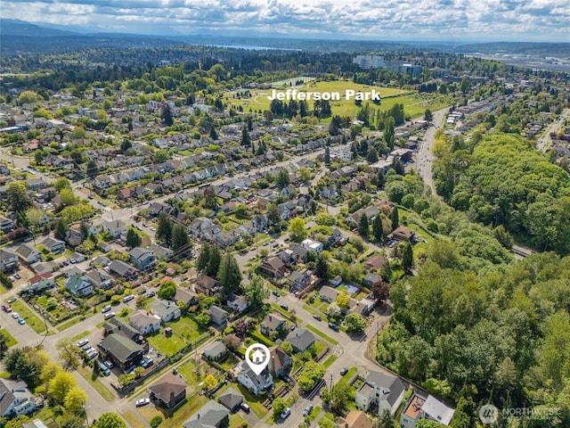 3112 13th Ave S, Seattle, WA 98144 - aerial view of property and surrounding area featuring nearby suburban area