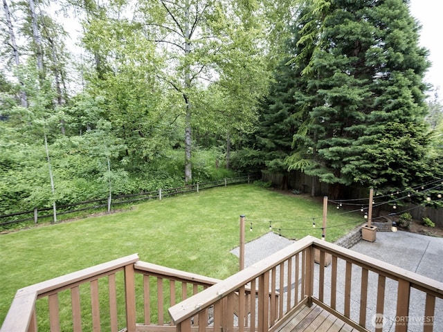 6723 50th Pl NE, Marysville, WA 98270 - view of yard with a patio and a wooden deck