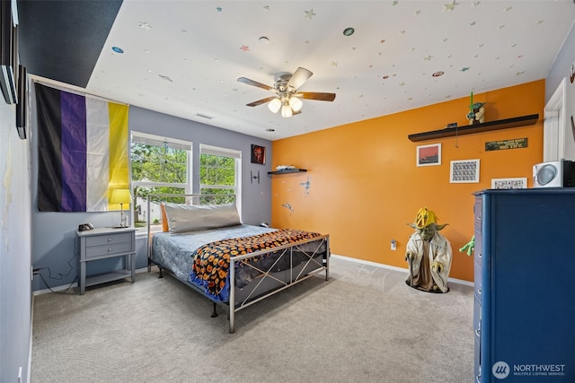 2758 Mcneil St, Dupont, WA 98327 - carpeted bedroom featuring baseboards and ceiling fan
