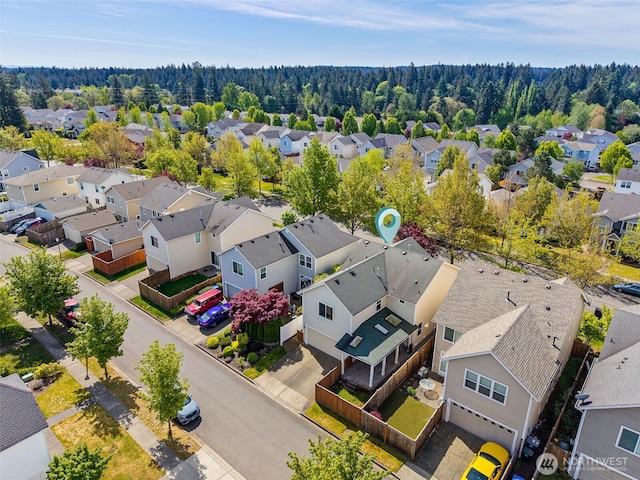2758 Mcneil St, Dupont, WA 98327 - aerial perspective of suburban area with a forest