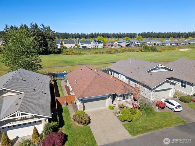 aerial perspective of suburban area