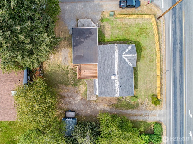 view from above of property