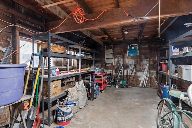 view of storage room