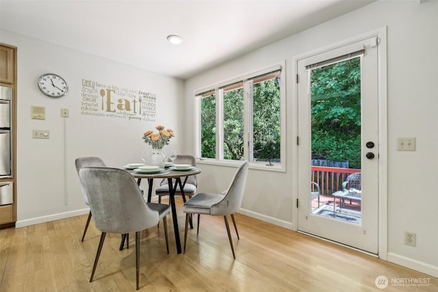 6222 139th Pl SE, Bellevue, WA 98006 - dining space with light wood-style floors and baseboards