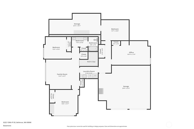 6222 139th Pl SE, Bellevue, WA 98006 - floor plan / room layout