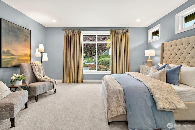 1038 Belfair Rd, Bellevue, WA 98004 - carpeted bedroom featuring recessed lighting and baseboards
