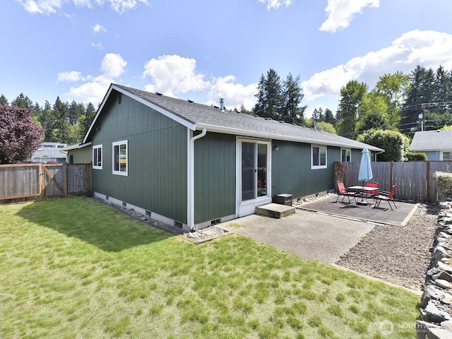 16312 72nd Ave E, Puyallup, WA 98375 - back of house with a patio and a shingled roof