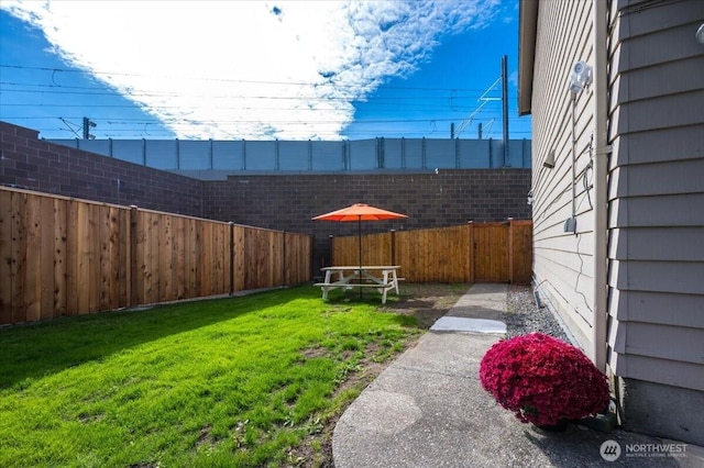 view of yard