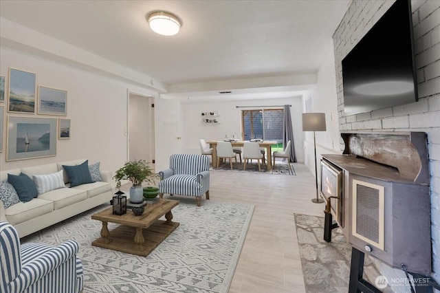 view of living area