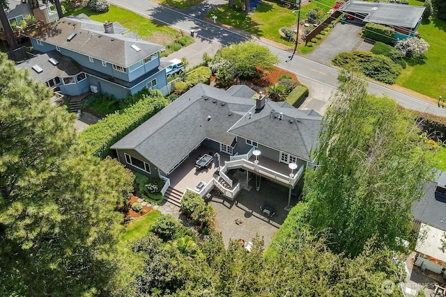 aerial view of property and surrounding area