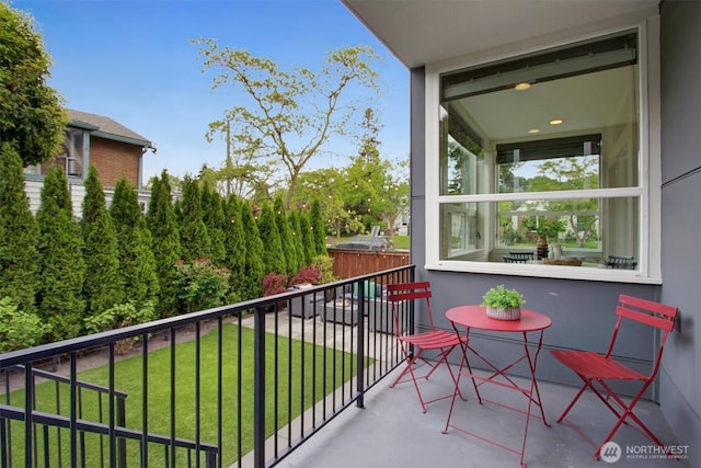 view of balcony