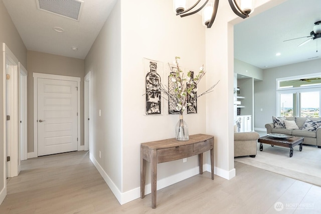 1196 8th Ave NE, Ephrata, WA 98823 - hallway featuring light wood finished floors and baseboards
